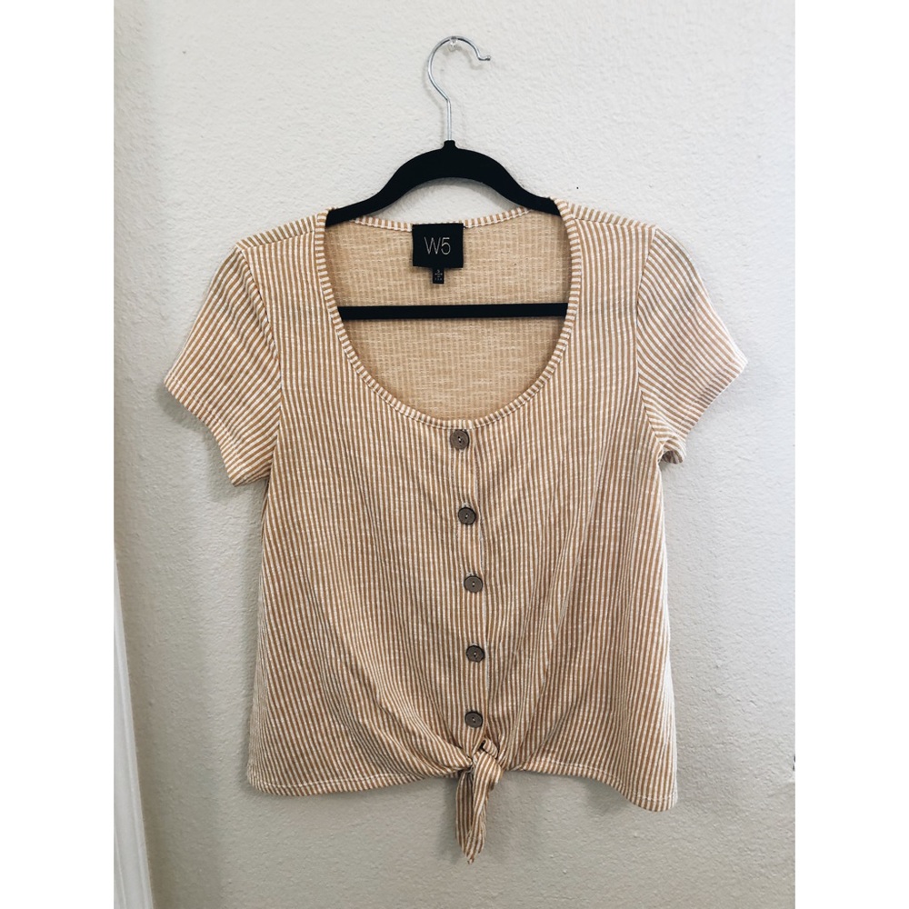 Yellow stripe top